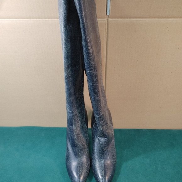 Versace leather tall boots - Picture 5 of 11